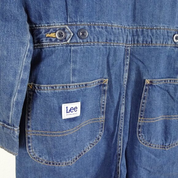 Lee Denim Jumpsuit Women's Size S Workwear Union Alls  Coveralls Blue Cotton - Picture 8 of 13